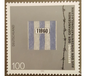 block stamp: 50th anniversary the liberation of prisoners from the concentration camps  - Germany / Federal Republic of Germany 1995 - 100 Pfennig