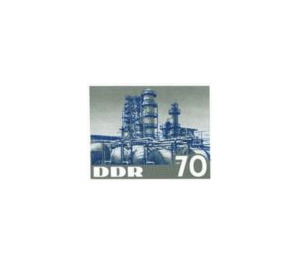 Block stamp: chemical industry  - Germany / German Democratic Republic 1963 - 70 Pfennig