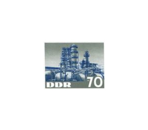 Block stamp: chemical industry  - Germany / German Democratic Republic 1963 - 70 Pfennig