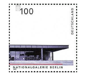 Block stamp: german architecture after 1945  - Germany / Federal Republic of Germany 1997 - 100 Pfennig