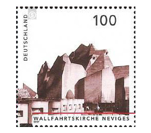 Block stamp: german architecture after 1945  - Germany / Federal Republic of Germany 1997 - 100 Pfennig