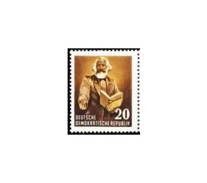 Block stamp: Karl Marx year  - Germany / German Democratic Republic 1953 - 20 Pfennig