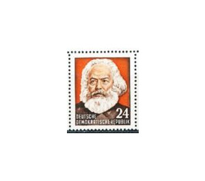 Block stamp: Karl Marx year  - Germany / German Democratic Republic 1953 - 24 Pfennig