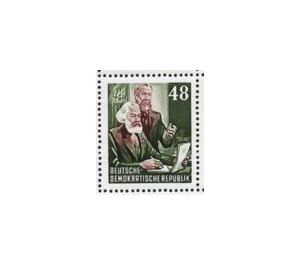Block stamp: Karl Marx year  - Germany / German Democratic Republic 1953 - 48 Pfennig