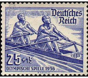 Block stamp Olympic Summer Games Berlin  - Germany / Deutsches Reich 1936 - 25 Reichspfennig
