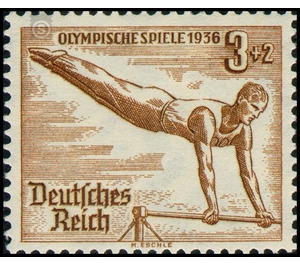 Block stamp Olympic Summer Games Berlin  - Germany / Deutsches Reich 1936 - 3 Reichspfennig