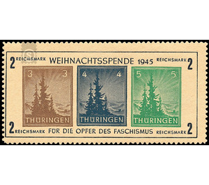 Blockausgabe  - Germany / Sovj. occupation zones / Thuringia 1945