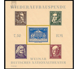 Blockausgabe  - Germany / Sovj. occupation zones / Thuringia 1946 - 40 Pfennig