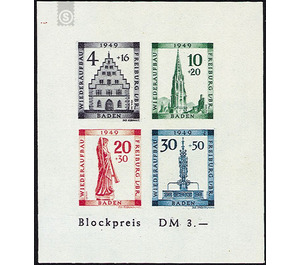 Blockausgabe  - Germany / Western occupation zones / Baden 1949
