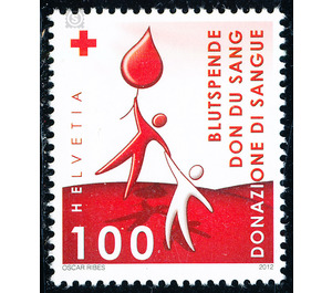 blood donation  - Switzerland 2012 - 100 Rappen