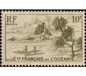 Boat at sea - Polynesia / French Oceania 1948 - 10