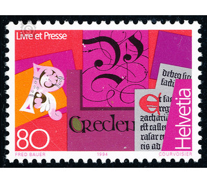 Book and press  - Switzerland 1994 - 80 Rappen