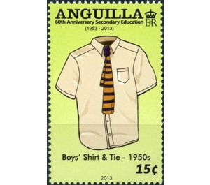 Boys' Shirt & Tie - 1950s - Caribbean / Anguilla 2013 - 15