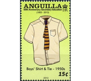 Boys' Shirt & Tie - 1950s - Caribbean / Anguilla 2013 - 15