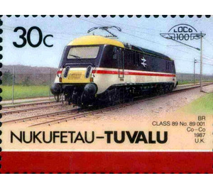 BR Class 89 No.89001 Co-Co 1987 UK - Polynesia / Tuvalu, Nukufetau 1987