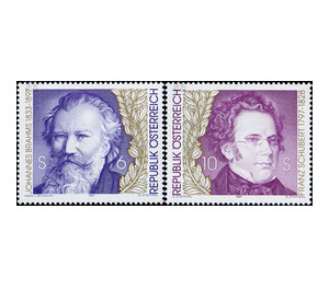 Brahms and Schubert  - Austria / II. Republic of Austria 1997 Set