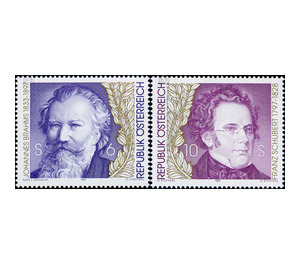 Brahms and Schubert  - Austria / II. Republic of Austria 1997 Set