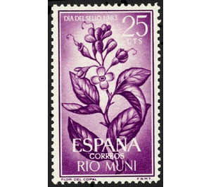 Branch of copal - Central Africa / Equatorial Guinea  / Rio Muni 1964 - 25