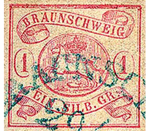 Braunschweig coat of arms - Germany / Old German States / Brunswick 1852 - 1