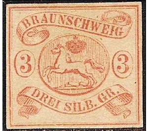 Braunschweig coat of arms - Germany / Old German States / Brunswick 1852 - 3