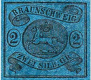 Braunschweig coat of arms - Germany / Old German States / Brunswick 1853 - 2