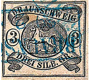 Braunschweig coat of arms - Germany / Old German States / Brunswick 1853 - 3