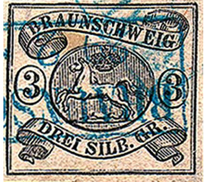 Braunschweig coat of arms - Germany / Old German States / Brunswick 1853 - 3