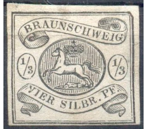 Braunschweig coat of arms - Germany / Old German States / Brunswick 1856