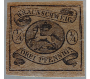 Braunschweig coat of arms - Germany / Old German States / Brunswick 1856