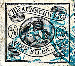 Braunschweig coat of arms - Germany / Old German States / Brunswick 1864