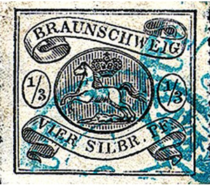 Braunschweig coat of arms - Germany / Old German States / Brunswick 1864