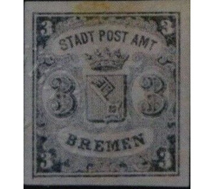 Bremen coat of arms - Germany / Old German States / Bremen 1855 - 3