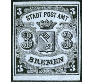 Bremen coat of arms - Germany / Old German States / Bremen 1855 - 3