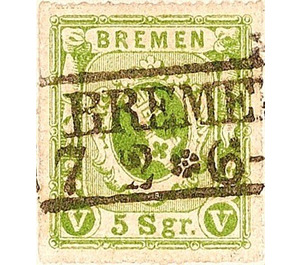 Bremen coat of arms - Germany / Old German States / Bremen 1864 - 5