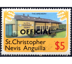 Brewery, overprint "OFFICIAL" - Caribbean / Saint Kitts and Nevis 1980 - 5