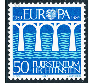bridge  - Liechtenstein 1984 - 50 Rappen