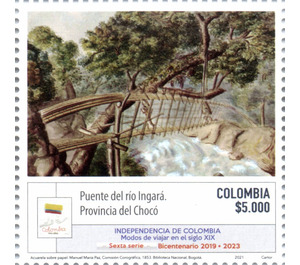 Bridge over Ingará River, Chocó - South America / Colombia 2021