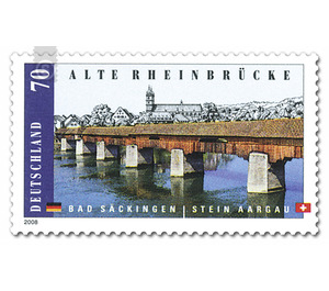 Bridges: Old Rhine Bridge Bad Säckingen - Stein (Aargau)  - Germany / Federal Republic of Germany 2008 - 70 Euro Cent