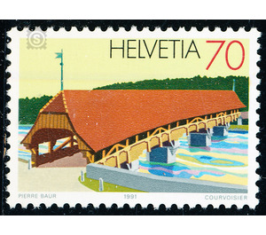 bridges  - Switzerland 1991 - 70 Rappen