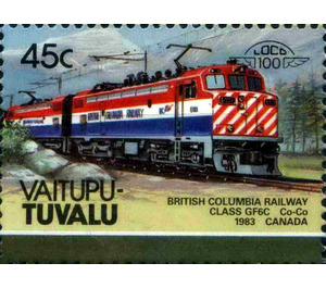 British Columbia Railway Class GF6C Co-Co 1983 Canada - Polynesia / Tuvalu, Vaitupu 1987