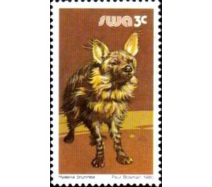 Brown Hyena (Hyaena brunnea) - South Africa / Namibia / South-West Africa 1989 - 3