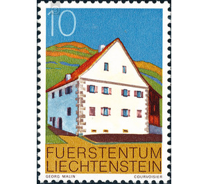 building  - Liechtenstein 1978 - 10 Rappen