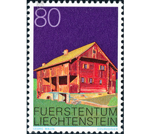building  - Liechtenstein 1978 - 80 Rappen