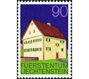building  - Liechtenstein 1978 - 90 Rappen