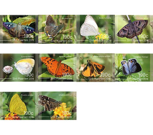 Butterflies 2019 - Caribbean / Sint Maarten 2019 Set