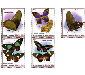 Butterflies (2021) - Central Africa / Sao Tome and Principe 2021 Set