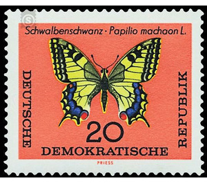 butterflies  - Germany / German Democratic Republic 1964 - 20 Pfennig