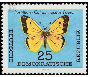 butterflies  - Germany / German Democratic Republic 1964 - 25 Pfennig