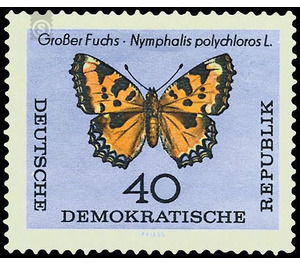 butterflies  - Germany / German Democratic Republic 1964 - 40 Pfennig