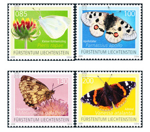 butterflies  - Liechtenstein 2009 Set
